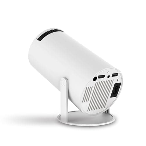 Mini Projecteur Portable 4K 1080P Full HD Compatible avec Android 11 et Netflix – WiFi 6, BT 5.0, Rotation à 180°, Petit Projecteur de Cinéma Maison avec Correction Automatique du Trapèze