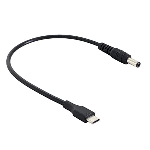 Xiwai Câble de charge USB 3.1 Type C USB-C vers DC 5,5 2,5 mm 20 cm