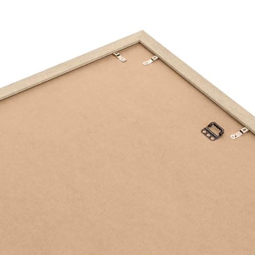 ACAZA Cadre Photo 50x70 cm pour Photos, Affiches et Posters, Bois MDF, Format B2, Chêne Clair