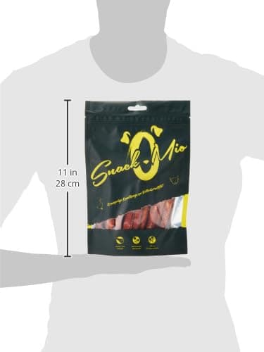 SNACKOMIO - Snack Premium pour chiens - Barre à mâcher croustillante au magret de canard, sans céréales, 1 paquet (1 x 200g)