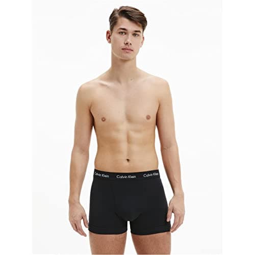 Calvin Klein Trunk 3pk Homme Trunk, Noir (Black W. Black Wb), L