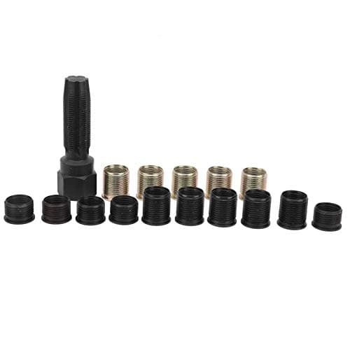 Outil de réparation de filetage, Outils et dépannage Kits de réparation de filetage de bougie d'allumage M14x1.25 Kit de rechapage en acier au carbone