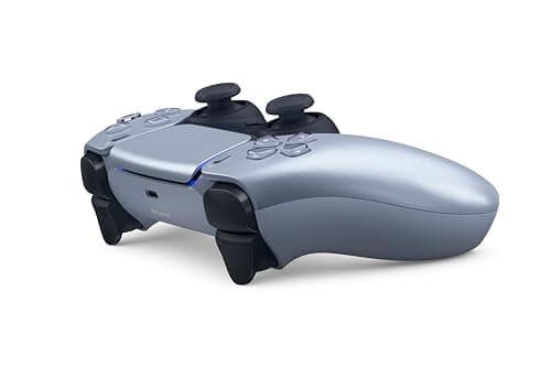 Sony, Manette PlayStation 5 officielle DualSense, Sans fil, Batterie rechargeable, Bluetooth, Compatible avec PS5, Couleur : Sterling Silver