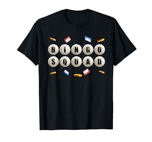 Jeux D'Argent Loterie Joueur Bingo Squad Appelant De Bingo T-Shirt