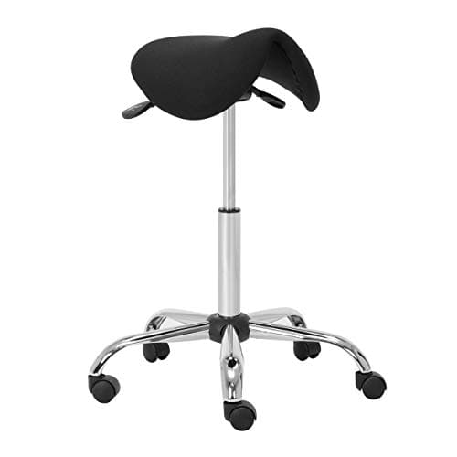 AMOIU Tabouret Reglable Ergonomique Tabouret de Bureau à roulettes Tabouret Assis Debout Hauteur réglable