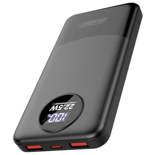 Dbasne Batterie Externe, 22.5W 10000mAh Power Bank Charge Rapide, Batterie Portable PD QC4.0 USB C Input & Output, Power Bank Compatible avec iPhone 15 14 13 Pro Max Samsung Galaxy Xiaomi Huawei