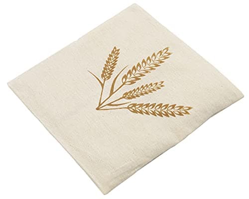 ZOLLNER Coussin chauffant pour micro-ondes - Grain de blé naturel - Bouillotte sèche - Housse lavable, 21x21 cm