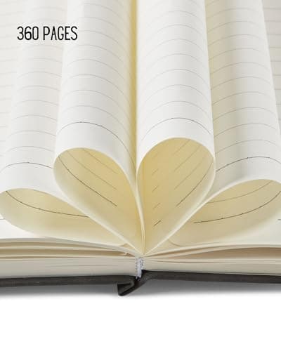 Soul Projekt Journal Intime Adulte Noir, Carnet de Notes, Bloc Note A5 Ligné, 360 Pages Notebook, Cadeau Noel Original, Carnet d'écriture Aesthetic, Agenda Scolaire, Cahier A5, Ecriture Livre