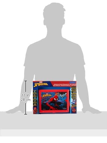 Lexibook Disney Marvel Spider-Man Ordinateur Éducatif Bilingue Française/Anglais -Jouet Enfants avec 124 Activités pour Apprendre, S'amuser et Jouer du Piano - Bleu/ Rouge, JC598SPi1