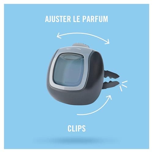 Febreze Désodorisant Voiture, Mega Pack de 6, Pureté de Coton, Parfum Voiture, Sent Bon Fraîcheur pure Élimination Des Odeurs Persistantes