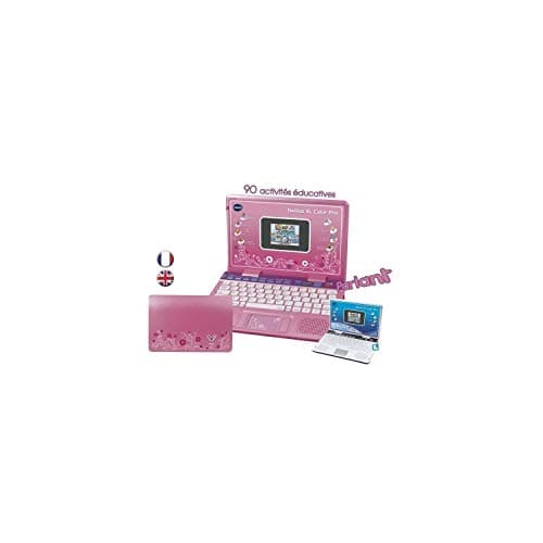 VTech Genius XL Color Pro Bilingue Rose, Ordinateur Enfant Dès 6 Ans