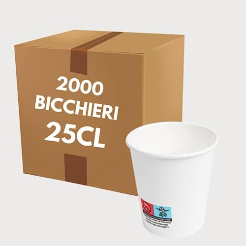 COVR 2000 Gobelets carton blanc (25cl - 8oz / 2000 unités)