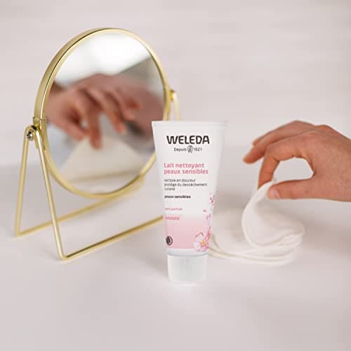 WELEDA - Lait nettoyant Confort Amande - Peaux sensibles, peaux réactives et peaux à tendance atopique - Texture douce et onctueuse - NATRUE - 75 ml