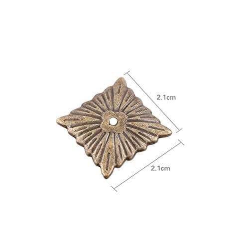 Clous de tapisserie d'ameublement, 100pcs punaises décoratives bronze pour meubles canapé porte chaussures, kit assortiment goujons décoratif pour intérieur ant