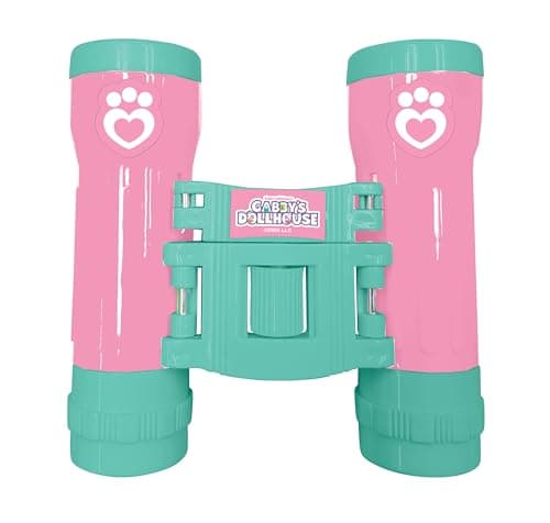 Lexibook Lexibook-RPTW12GDH, Pandy Pattes, Chats, Gabby et la Maison Magique, Set d’Aventurier pour Enfants, Talkies-Walkies 120m, Jumelles, Boussole, Lampe de Poche, RPTW12GDH