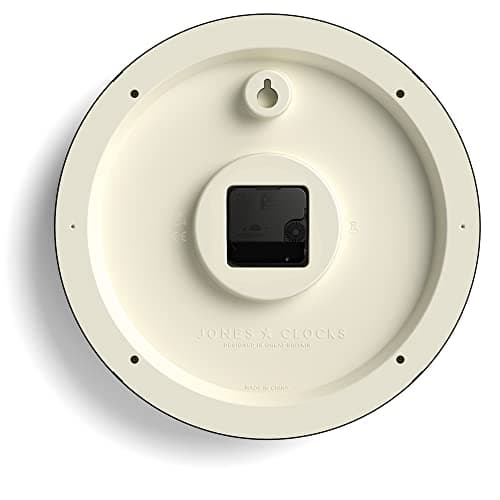 JONES CLOCKS® Horloge Murale Venetian – Horloge Murale Ronde – Design Traditionnel Classique – Horloge de Cuisine – Horloge de Salon – Boîtier décoratif (Blanc/Chiffres Romains)