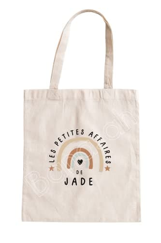 Tote Bag en coton personnalisé "Les petites affaires de ..."