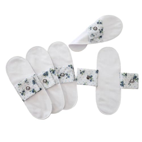 Fait main en France: Lot de 5 Protège-slips Lavable - 100% Coton (S)