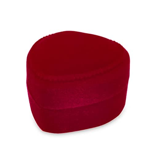 XPEX Boite alliance mariage Boite de Bague Rose Rouge Boite Fleur Rose Alliance Cadeau Bijoux Pour Mariage, boîte à bagues de proposition