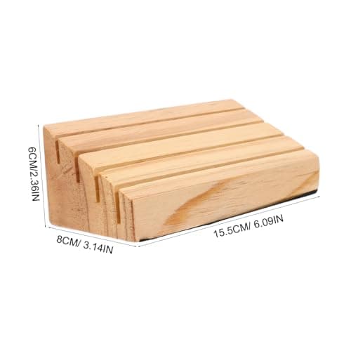 HONMEET Poker Support Titulaire De La Carte en Bois Bois Place Titulaire De La Carte Titulaire De La Carte De Titulaires De Cartes À Jouer pour Adultes Plateau De Cartes en Bois