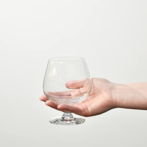 Krosno Brandy Cognac Snifter Verres | Ensemble de 6 | 480 ML | Collection de balance| Parfait pour la maison, les restaurants et les fêtes | Va au lave-vaisselle