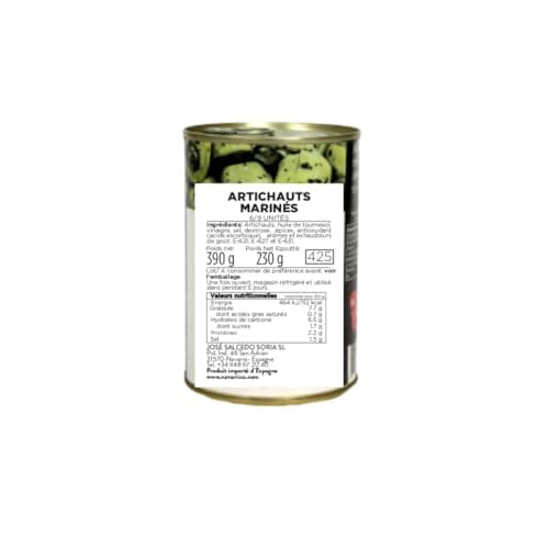 El Navarrico - Artichauts Entiers Assaisonnés | Agriculture traditionnelle | Naturel et Frais | Conditionnement de 425 g