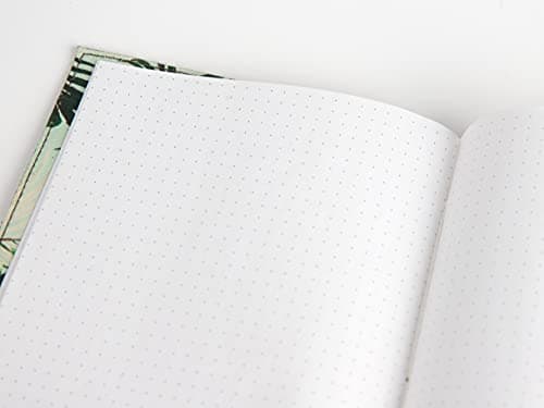 skaard Carnet de Notes | A5 | Papier Recyclé Pointillé | Cuir Vintage | Design Verde | Rechargeable