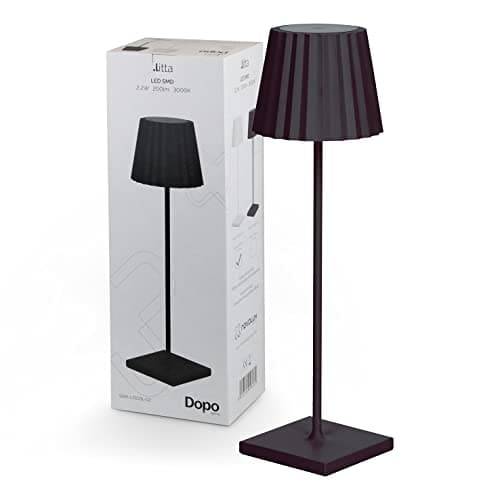 DOPO LIGHTING - lampe de table sans fil rechargeable LITTA - lampes de table Led SMD 2.20W 200lm(150lm) CRI80 3000K IP54 - lampe tactile sans fil - lampe de table rechargeable