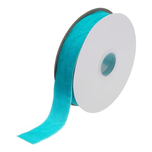 QUARKZMAN Ruban en Velours pour Emballage Cadeau 10 Yards x 1" Vert Lac pour DIY Bouquets Décorations de Mariage