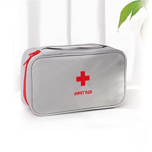 XINGSUI 2 pièces Trousse de Secours,Kit Vide de Premiers Soins,Stockage de médecine Portable,pour Le Camping Secourisme à Ménage(Bleu,Gris)