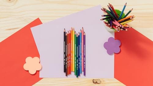 BIC Kids Ecriture Evolution ECOlutions Crayons de Couleur Eco-responsables - Couleurs Assorties, Etui Carton de 24