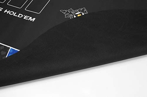 POKEO Tapis de Poker 180x90 Deluxe Bleu