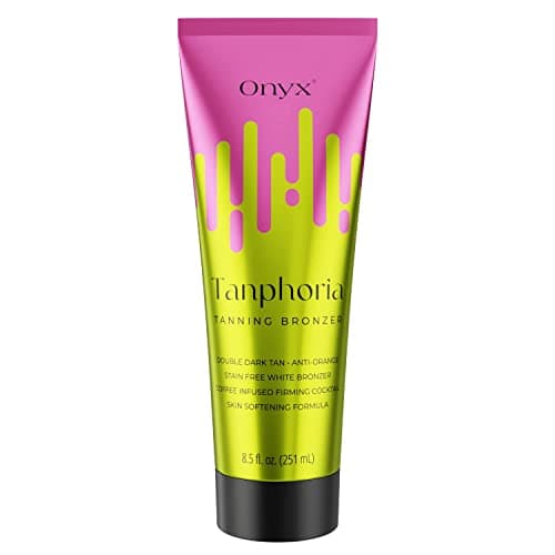 Onyx Tanphoria Lotion Accélératrice de Bronzage | Bronzage Ultra-Foncé et Uniforme | Améliore la Profondeur de la Couleur Après Chaque Séance | Favorise un Teint Doré et Éclatant Toute l'Année
