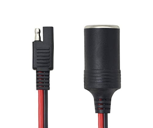 CERRXIAN - Adaptateur allume-cigare femelle vers SAE 12/24 V - déconnexion rapide - calibre 14 AWG