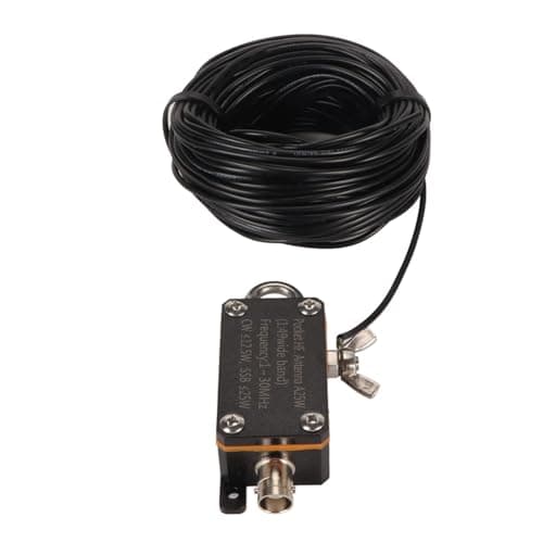 Antenne Portable à Ondes Courtes, Antenne Radio Alimentée par extrémité de Poche 1-30 MHz, Antenne à Ondes Courtes FE8 CW SSB 1:49 Balun, Améliore la Réception du Signal pour