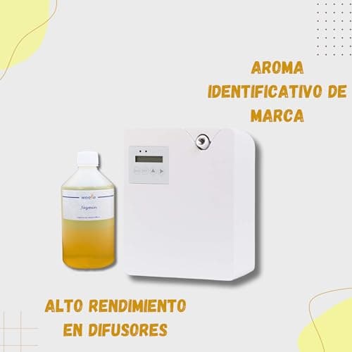 WEELE Parfum pour Les environnements Jazmin pour Ultrasonic 500ml Diffuseurs pour Usage Commercial. pour Parler de Grands Espaces et de Marketing Olfactif
