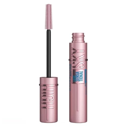 Maybelline New York - Mascara Volume et Longueur Waterproof - Sky High Waterproof – Teinte : Very Black, 7,2 ml