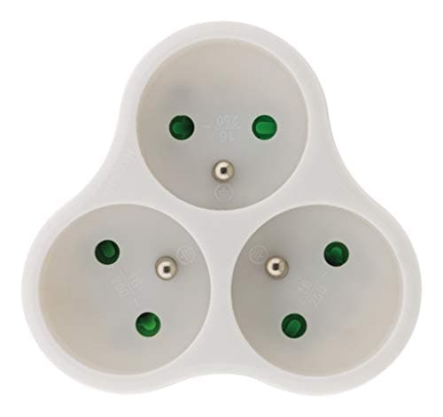 Triplite 3x 16A triangulaire - Blanc - Zenitech
