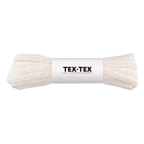 TEXTEX = Berguilla Pic et Rayon Gallon 10 mm de Large pour la Décoration et la Personnalisation de Vêtements Textiles. Pièces de 10 Mètres - (Blanc Cassé)