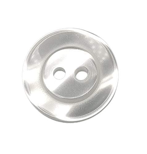 50 Boutons en nacre blanche BASIC - 18 mm - 2 Modèles disponibles - Fabriqué et expédié d'Espagne -