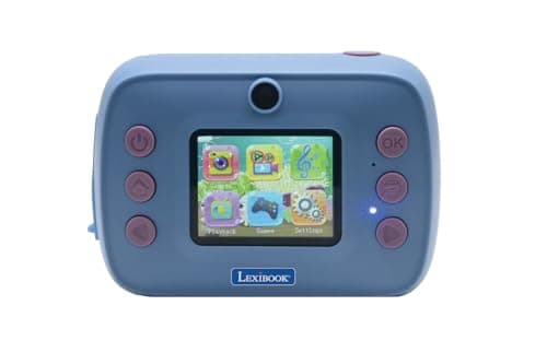 Lexibook, Disney Stitch, Appareil Photo StarCAM Print avec imprimante instantanée, Fonctions Photo et vidéo, Carte Micro-SD 32Go et kit de Personnalisation des Photos Inclus, DJ150D