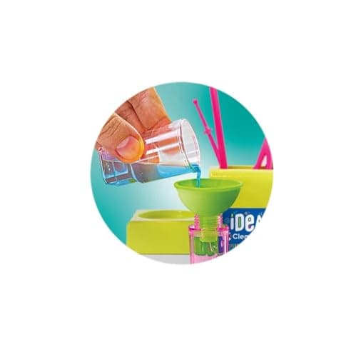 Clementoni - Coffret créatif : L'atelier des fluos : 10 fluos amusants, dès 7 ans - Inclus des bouchons, des mines, des capuchons - Loisirs créatifs - Jeux Éducatif pour enfant - Fabriqué en Italie