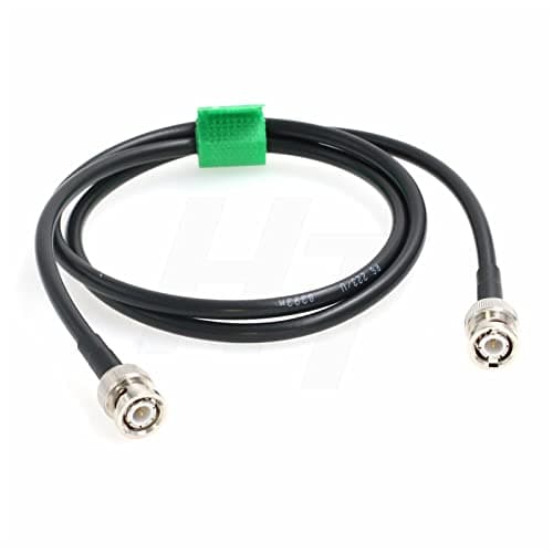 HangTon Câble BNC mâle vers BNC mâle 12G 6G SDI RG223 RF coaxial 50 Ohm Double blindage Faible perte de signal pour GPS LAN/WAN Data Video (60 cm)