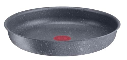 Tefal Ingenio Poêle 28 cm, Induction, Revêtement antiadhésif, Empilable, Compatible lave-vaisselle, Fabriqué en France, Natural Force L3960602, Noir, Anti-adhésif