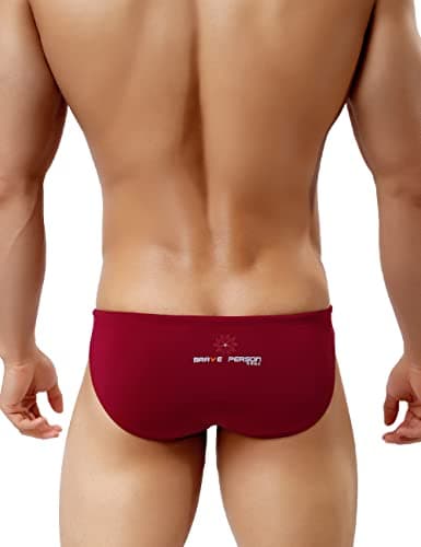 Casey Kevin Slips de Bain Homme Maillot de Bain Bikini Slips Taille Basse Swim Briefs pour Piscine Plage Cordon de Serrage Ajustable