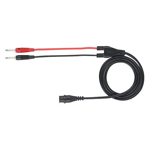 Akozon Câble mâle BNC mâle Fiche mâle à fiche banane Câble coaxial Oscilloscope Cordon de test 120 cm P1203 avec cercles de protection en silicone