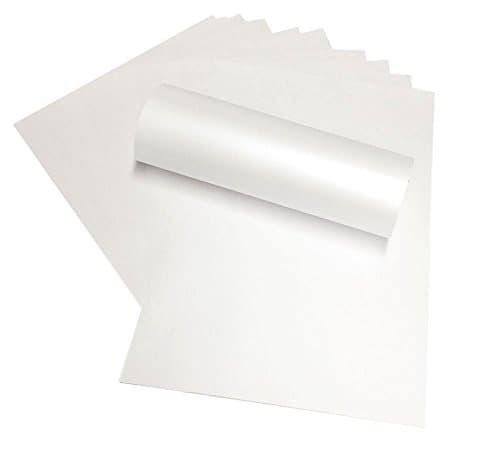 Syntego Papier glacé nacré A4 120 g/m2 double face adapté aux imprimantes à jet d'encre et laser 10 feuilles (blanc neige brillant)
