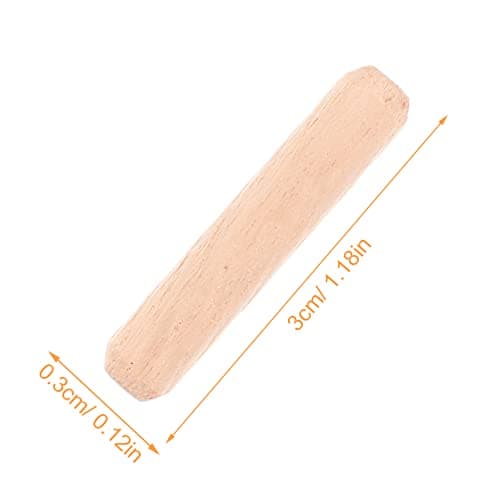 VOSAREA 1000 Pièces Tenon en Bois Rond Goupille Biseautée Cheville Ronde Goujons Bâtons Chevilles à Bois Tige De Goujon De Gâteau Goujon en Bois Dur Tiges De Chevillage des Bâtons De Bois