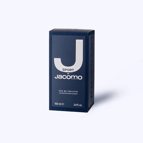 JACOMO - J De Jacomo Sport - Eau De Toilette Homme - Parfum Homme Boisé Épicé Cuiré - Citron, Fleur d'Oranger & Oud - Spray Vaporisateur - Fabriqué En France - 100 ml