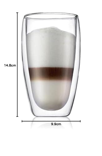 BODUM (4560-10) Lot de 2 Verres à double paroi, Transparent, 45 cl, 2 Unité